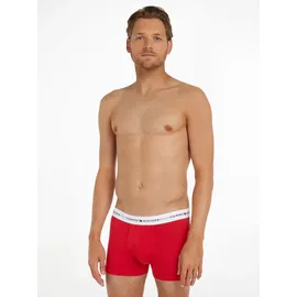 Tommy Hilfiger Signature Essential Um0um02761 Boxershorts 3 Einheiten Desert Sky / White / Primary Red L