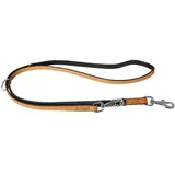 Karlie Führleine Elegance Kalbsleder, 18mm x 200cm, Cognac-Schwarz