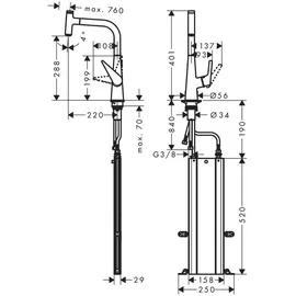 Hansgrohe Talis Select M51 300 1jet sBox (73853000)