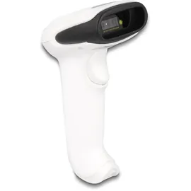DeLock Barcode Scanner 1D und 2D für 2,4 GHz, Bluetooth oder USB - Barcode-Scanner, Weiss