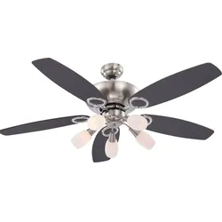 15 Watt LED Deckenventilator Ventilator mit Zugschalter und Beleuchtung Lampe