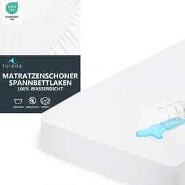 TULENA Matratzenschoner wasserdicht atmungsaktiv 120 x 200 cm Weiß
