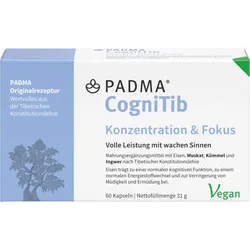 PADMA CogniTib Konzentration & Fokus Kapseln