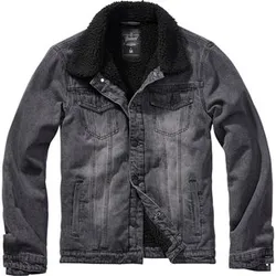 Sherpa Denim Jacke Freizeit-Jacken schwarz XXXXL