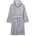 Kinder Fleece-Bademantel Uni grau 86/92