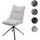 Mendler Esszimmerstuhl HWC-N71 Stoff creme-beige