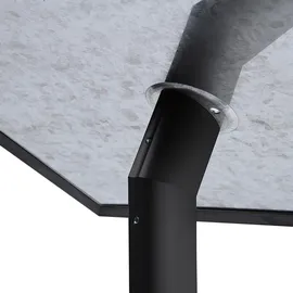 Showdown Infoständer DIN A4 - Gehrungsecken - Aluminium/stahl - Schwarz