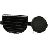 URBAN CLASSICS Croco Synthetic Leather Double Beltbag black one size