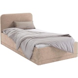 Westfalia Schlafkomfort Polsterbett, dunkelbeige, - 42771804-0 Microfaser