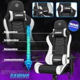 Kesser Gamingstuhl Ergonomisch Schwarz/Weiß