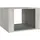 vidaXL Nachtschrank Betongrau 57 x 55 x 36 cm Grau