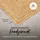 carpetfine Nele Juteteppich 80 x 80 cm beige