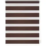Lichtblick Duo Rollo / Doppelrollo Klemmfix 90 x 150 cm dunkelbraun