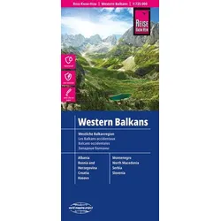 Reise Know-How Landkarte Westliche Balkanregion / Western Balkans (1:725.000)