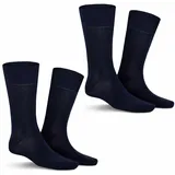 Kunert Socke Comfort Cotton 2-Pack Blau 43-46