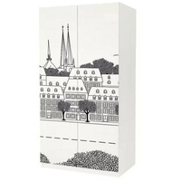 MyMaxxi Möbelfolie Schrankaufkleber Pax Hauptstadt von Luxemburg 100 cm x 201 cm
