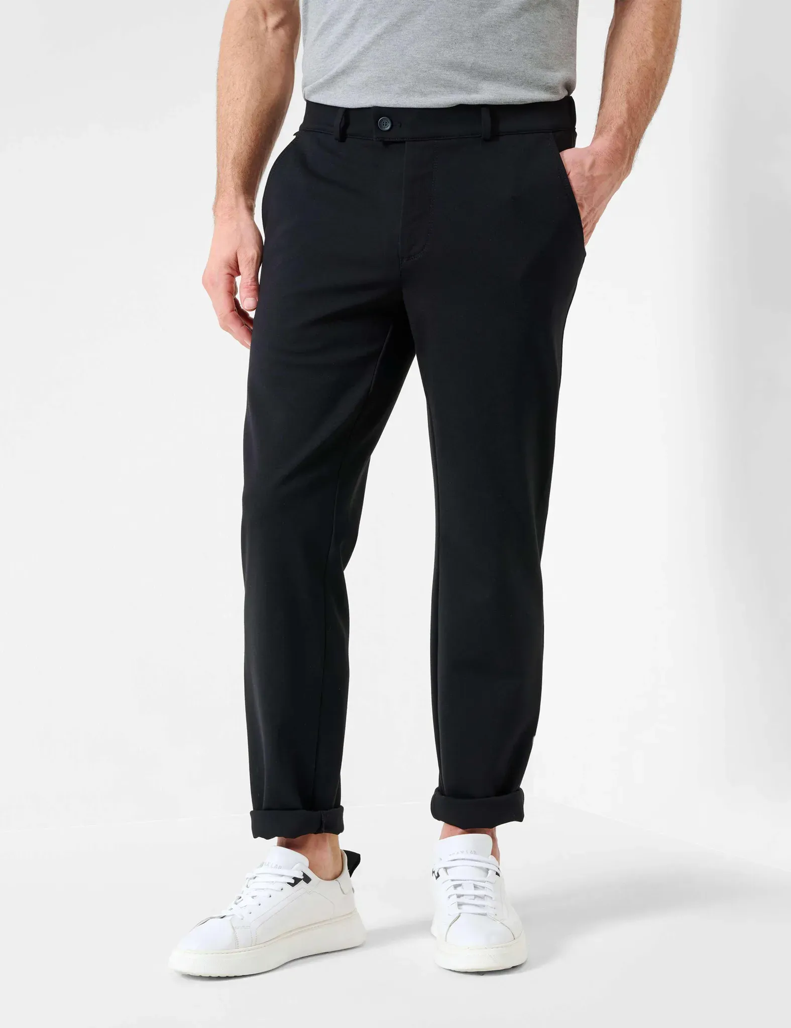 Eurex by Brax Herren Flatfronthose Style THILO BLACK, schwarz, Gr. 24U