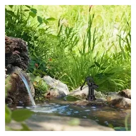 Relaxdays Deko Pumpe Gusseisen