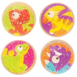Glitzer-Flummis "Dinosaurier"  (pro Set 10) Mitgebsel