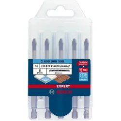 Bosch EXPERT HEX-9 HardCeramic Dachziegel Bohrer Set 5,0 x 90 mm 5 tlg. ( 2608900598 ) Carbide Technology