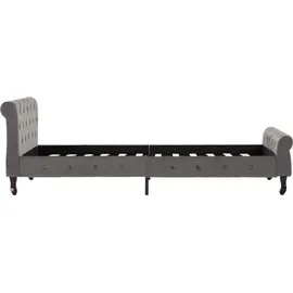 vidaXL Bettgestell 100 x 200 cm Grau