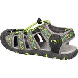 CMP Kids SAHIPH Hiking Sportliche Sandale, Grau-Limettengrün (Graffite-Lime Green), 40 EU