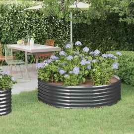 vidaXL Hochbeet 140 x 140 x 36 cm Anthrazit