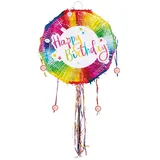 Boland Kostüm Happy Birthday Piñata Partyzubehör bunt 40cm bunt