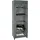 Haku-Möbel Stoffschrank 60 x 173 x 50 cm Grau/Schwarz