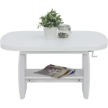 Hela Couchtisch Michael III weiß B/H/T: ca. 142x62x68 cm - weiß