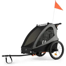 Kinderkraft NAVA WALK 2-in-1 Fahrradanhänger grau