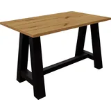 Mäusbacher Bartisch 160 x 105 x 70 cm Schwarz/Asteichefarben