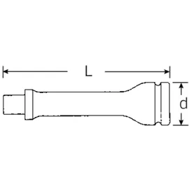 Stahlwille 509imp 5 130 Mm Kraft-verlängerung 1/2"