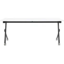 Beliani Zusammenklappbarer Schreibtisch BENDI in Weiß/Schwarz | Gr.: onesize