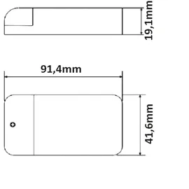 ISOLED LED Trafo MiniAMP 24V/DC, 0-30W, 200cm Kabel mit Flachstecker, sekundär 2 female Buchsen