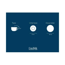CreaTable Chef Collection Kaffeeservice 18-tlg. weiß