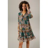 Aniston CASUAL Tunikakleid Ethno-Druck Bunt 48