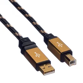 Roline Gold USB 2.0 Kabel, Typ A-B, 1,8 m