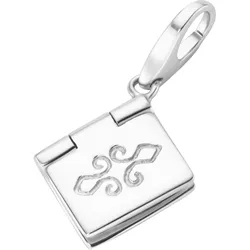 Charm-Einhänger "Buch, Silber 925", silber, GIORGIO MARTELLO MILANO, Charms, Damen, Silber 925 (Sterlingsilber)