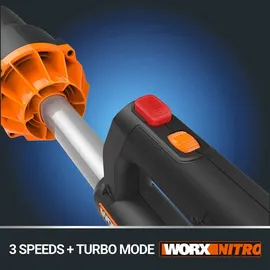 Worx NITRO 40V Akku-Laubbläser WG585E.9 - Laubbläser (Akkubetrieb, Laubbläser)