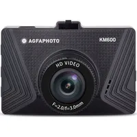 AgfaPhoto Realimove KM600 (Akku, Eingebautes Display, HD), Dashcam, Schwarz