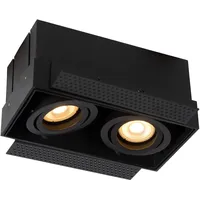LUCIDE TRIMLESS - Einbaustrahler - 2xGU10 - Schwarz