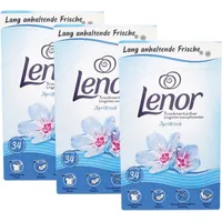 Lenor - Bleu Fraîcheur d'Avril Weichspülertuch-Pack - 102 bis 204 Waschgänge 3er-Pack