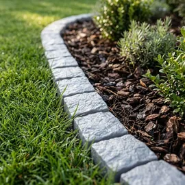 GARDENIX Rasenkante 180 x 10 x 10 cm grau