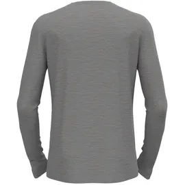 Odlo Herren Merino 200 Crew Neck L/S grau