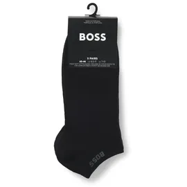 Boss Sneakersocken 5er Pack - 5P AS Uni CC, kurz, Baumwoll-Mix, uni schwarz 39-42