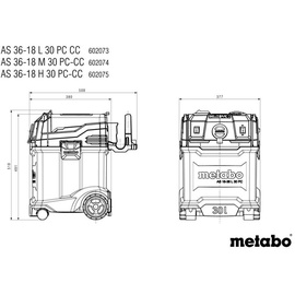 Metabo AS 36-18 M 30 PC-CC