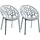 CLP Gartenstuhl Hope Sessel 59 x 59 x 80 cm grau 2 St.