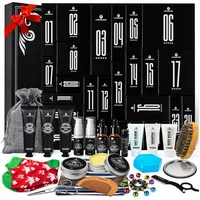 LuxusKollektion Kosmetik-Adventskalender Adventskalender Männer Bartpflege Set 2024 Lionmane 24 schwarz