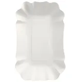 Papstar Schalen Pappe eckig 9 cm x 14 cm x 3 cm 1500 St. Weiß